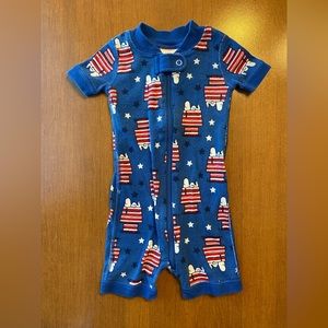 Shortie Sleeper Peanuts Hanna Andersson sz 60 (3-6 months)